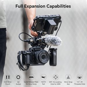 ชุดกรงขนาดเล็กสำหรับ LUMIX G9 II / S5 i/ S5 IIx พร้อมที่จับด้านบนและแคลมป์สายเคเบิลสำหรับ USB-C - 4024 - Product Image 2
