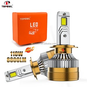 รถระบบไฟ LED T10 110W 220W 20000LM CSP ชิป H1 H3 9006 H7 ไฟหน้ารถ LED - Product Image 3
