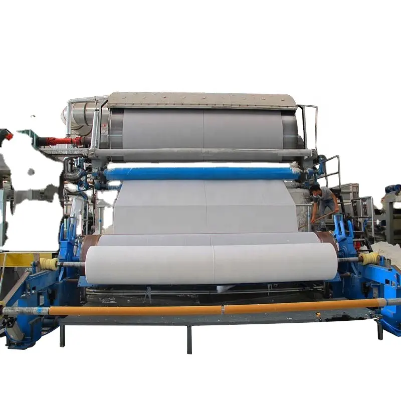 Oud Papier Recycling Machine 2800 Mm Model Roestvrijstalen Toiletpapier Maken Machine