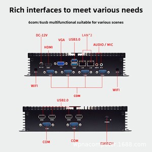 Factory Direct Mini Industrial <strong>Computer</strong> Host Small Fanless Design Dual <strong>Network</strong> Six Serial SSD Embedded New Industrial <strong>Product</strong> - Product Image 3