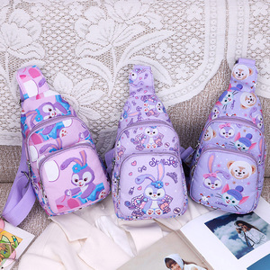 2024 yeni çanta sevimli kız bir omuz crossbody çanta çocuk eğlence sırt çantası karikatür Stellalou çantası - Product Image 1