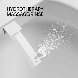 トイレインテリジェント衛生陶器磁器自動便器バスルームシンプルホワイトスタイルスマートトイレ - Product Image 3