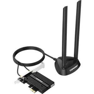 OFDMA技术Wifi6 MT7921芯片组适配器1800Mbps PCI-E无线双频Comfast品牌CF-AX180加网卡工厂 - Product Image 1
