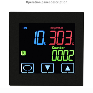 Termostato con temporizador y función de contador, pantalla LCD táctil, Alarma de tiempo, controlador de temperatura PID