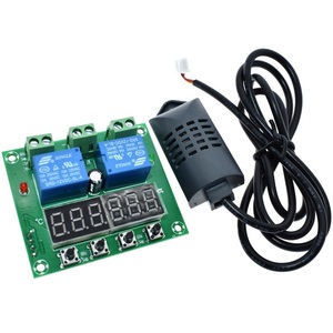 DC 12V Thermostat <strong>Temperature</strong> Humidity Control Thermometer Hygrometer <strong>Controller</strong> Module LED Digital Display Dual Output