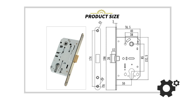EADER European standard magnetic lock 85 50 iron door lock body for wooden doors