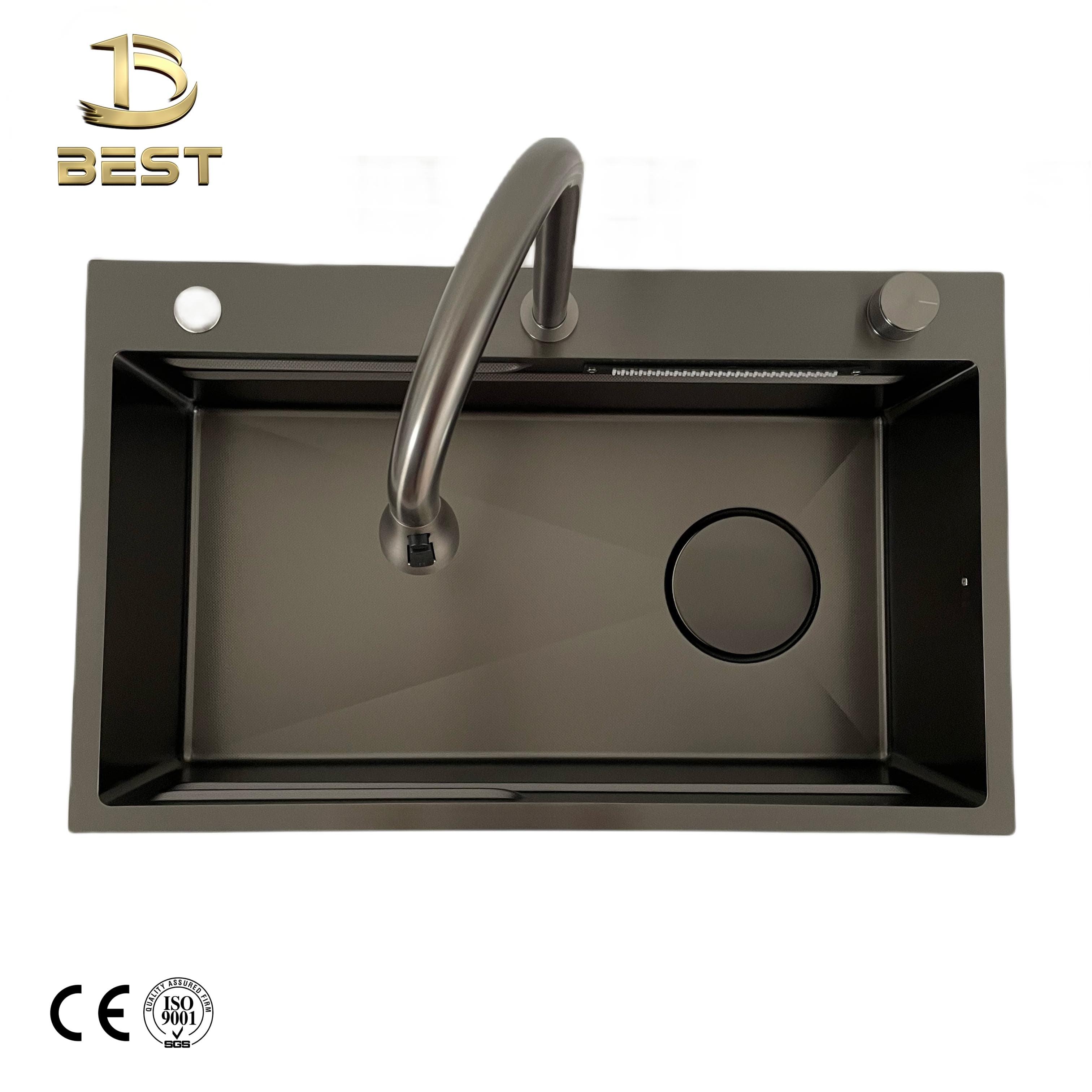 Millet-graines sable PVD BLACK