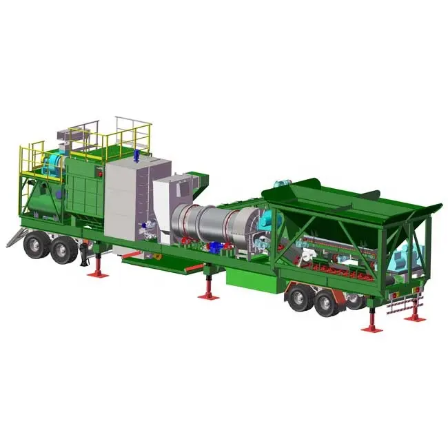 Einfache und einfache bedienung asphalt anlage lieferant, voll mobile asphalt drum mix anlage