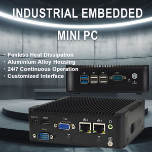 คอมพิวเตอร์ขนาดเล็กราคาถูกไมโครพีซีขนาดเล็ก Intel Core I3 I5 I7 ubuntu/linux/ window 10 11 Industrial Fanless กับ2พอร์ต Rs232 LAN - Product Image 4