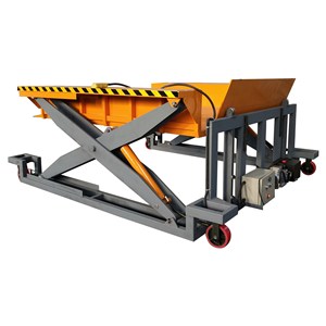 Mesas elevadoras de muelle de construcción hidráulica portátil Plataforma de elevación de descarga de carga móvil para uso en almacén