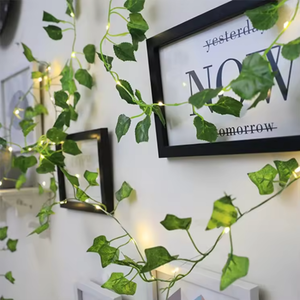 IP65 LED Dây đèn sân vườn 10m dòng cổ tích màu xanh lá cây lá vòng hoa phong cách trong nhà ngoài trời sử dụng màu trắng ấm áp trang trí ánh sáng - Product Image 4