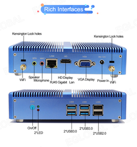 I5 7360U แกนต้นไม้ขนาดเล็ก7167U I3 I7 7567U ระบบแบร์โบนพีซีขนาดเล็กไม่มีพัดลม VGA HD 6 * USB ทั้งหมดในพีซีฟรีค่าจัดส่ง - Product Image 2