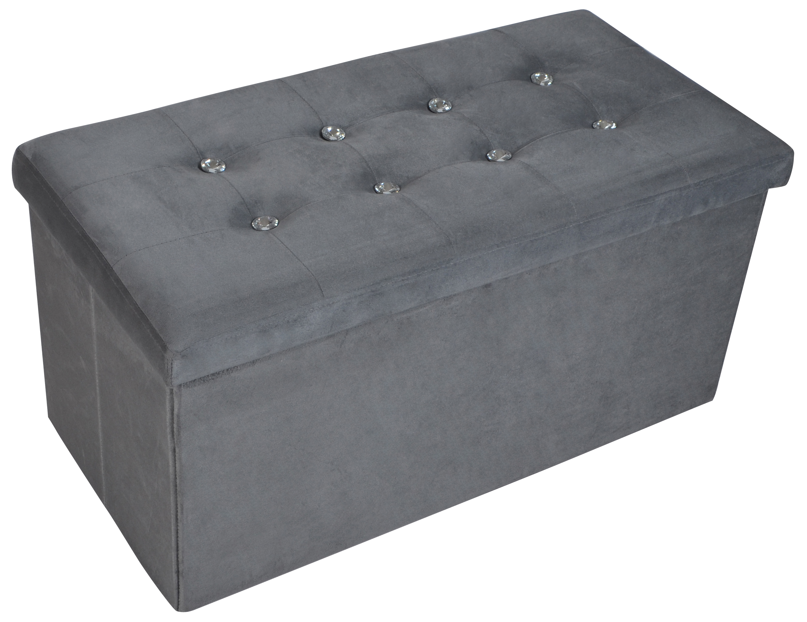 Super soft velvet storage ottoman and foldable stool seats velvet storage chair living room