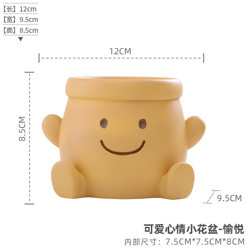 Cute mood small flower pot-pleasure
