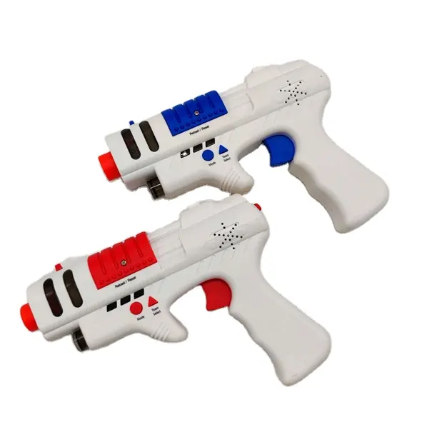 Juego de 2 piezas de pistola láser de combate infrarroja, juego de etiqueta láser, pistola sónica para niños, gran oferta, 2021