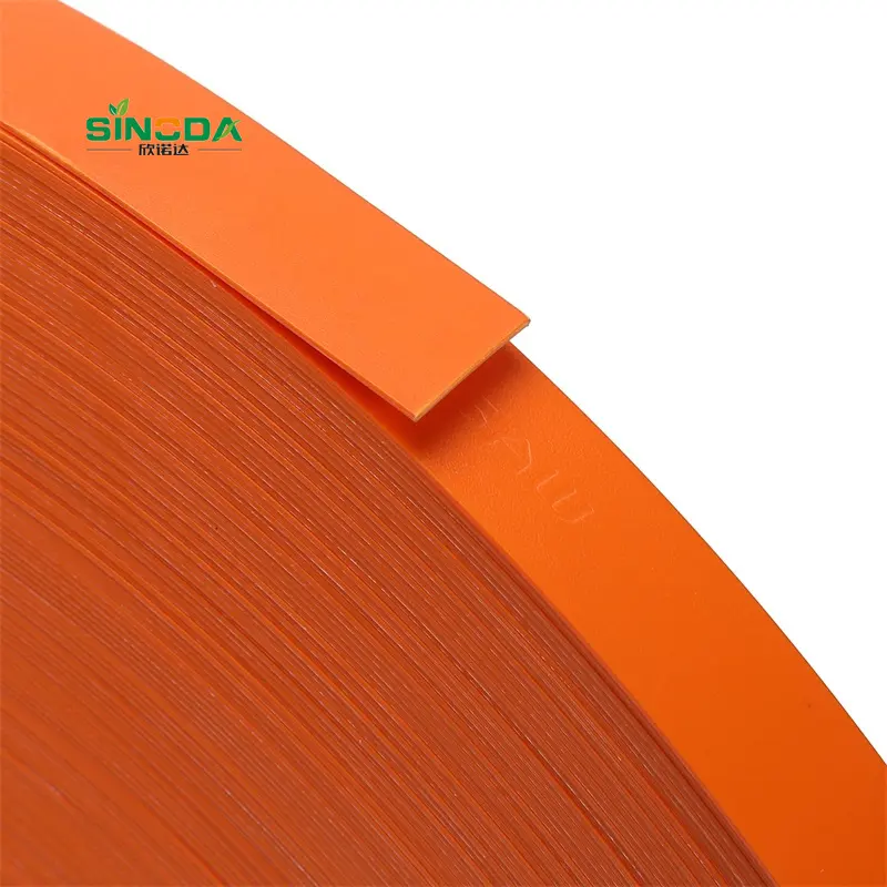 Strip pinggiran furnitur plastik fleksibel, pengikat tepi furnitur PVC warna tunggal