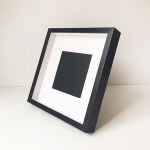White Black 3D Deep Shadow Box <strong>Frame</strong> 1.2 Inch 3 cm 6x6 <strong>7x7</strong> 8x8 9x9 10x10 12x12 15x15 <strong>Square</strong> Shadow Box <strong>Frame</strong> with Mat Board - Product Image 2