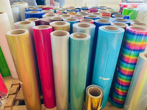 Giá tốt nhất truyền nhiệt Vinyl Roll-25m x 50cm, PU/PVC, bền và dễ dàng để cắt cho T-Shirt in ấn - Product Image 6