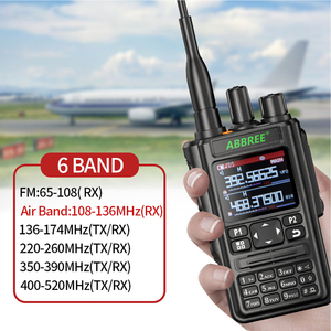 ABBREE AR-869 Walkie Talkie V2 BT-Programm GPS-Transceiver 136-520MHz All Band Wireless Copy Frequenz Typ C 2-Wege-Radio