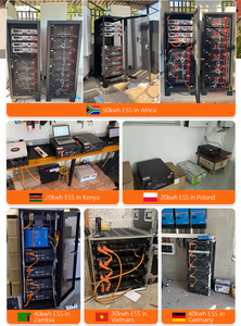 ชั้นวางตู้10KW 48V 51.2V 20KW 150ah 300ah 200ah Li Ion ติดตั้ง Lifepo4เก็บแบตเตอรี่ลิเธียม - Product Image 4