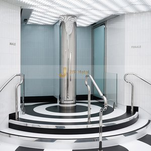 C29 Design contemporaneo copertura colonna in acciaio inox lucido cromato rivestimento personalizzato materiale da costruzione per strutture metalliche - Product Image 2
