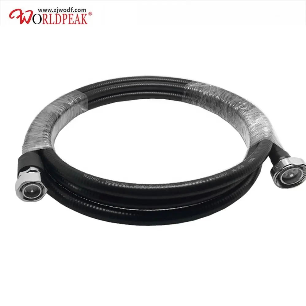 נמוך PIM נמוך אובדן 10 '1/2 "קואקסיאלי Superflex RF כבל מגשר עם 4.3-10 זכר מחבר