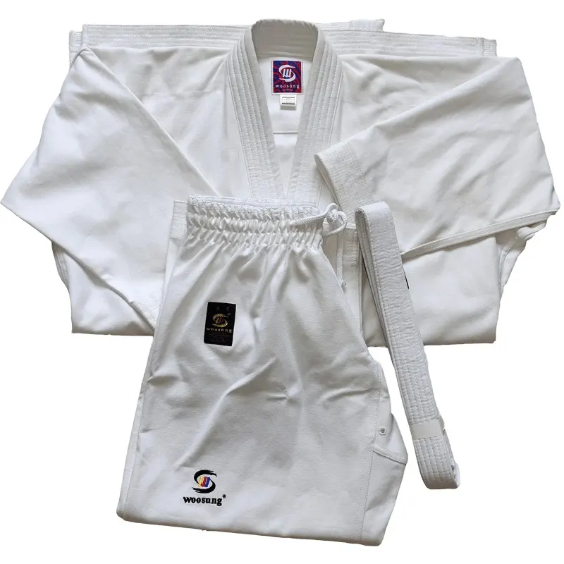 Woosung-ropa cómoda de entrenamiento para artes marciales, traje de Karate, ropa de kárate, muestra, envío gratis