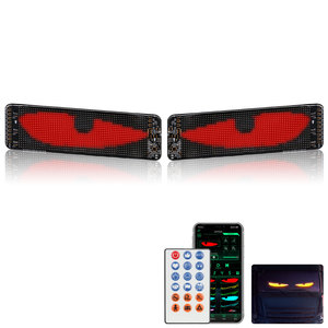 Smart App programmabile diavoli occhi luce animate Display a Led schermo elettronico indicatore led occhi animati per auto led - Product Image 1