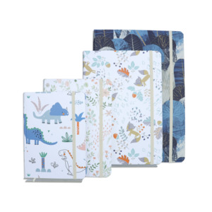 Neues Produkt Vier Designs Round Back Notebook mit Elastic - Product Image 2