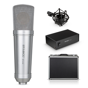Chuyên Nghiệp ST-6160 Ghi Âm Phòng Thu Microphone 48V Kim Loại Cầm Tay Condenser <span class=keywords><strong>Mic</strong></span> Tiếng Ồn Hủy Bỏ Sống Ca Hát Có Dây Hộp - Product Image 1