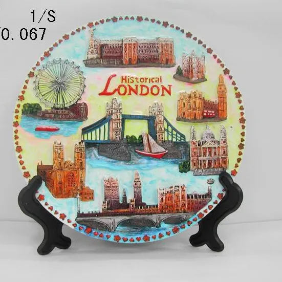 Imán de nevera 3D de resina de gran Ben de Londres, torre de puente, regalo para turismo