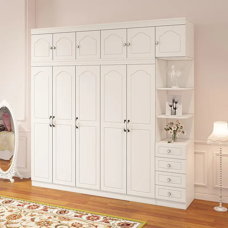 Armario Modular de madera de diseño moderno, mueble de dormitorio, organizador de ropa, para dormitorio
