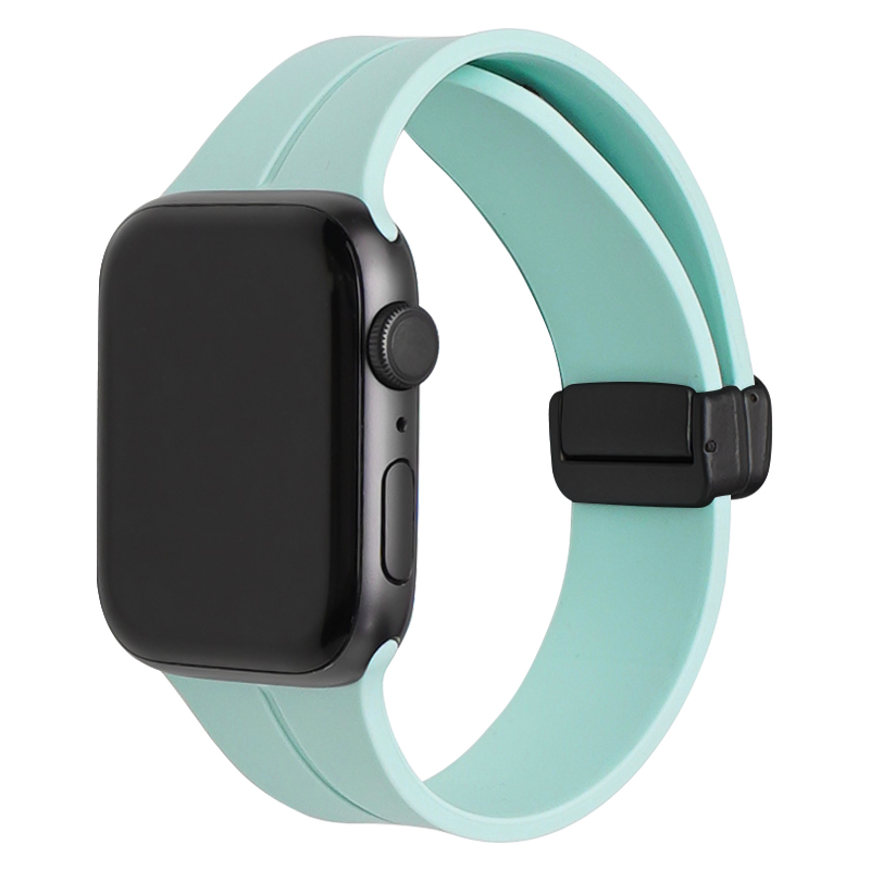 สีเขียวอัญมณี + หัวเข็มขัดสีดำ