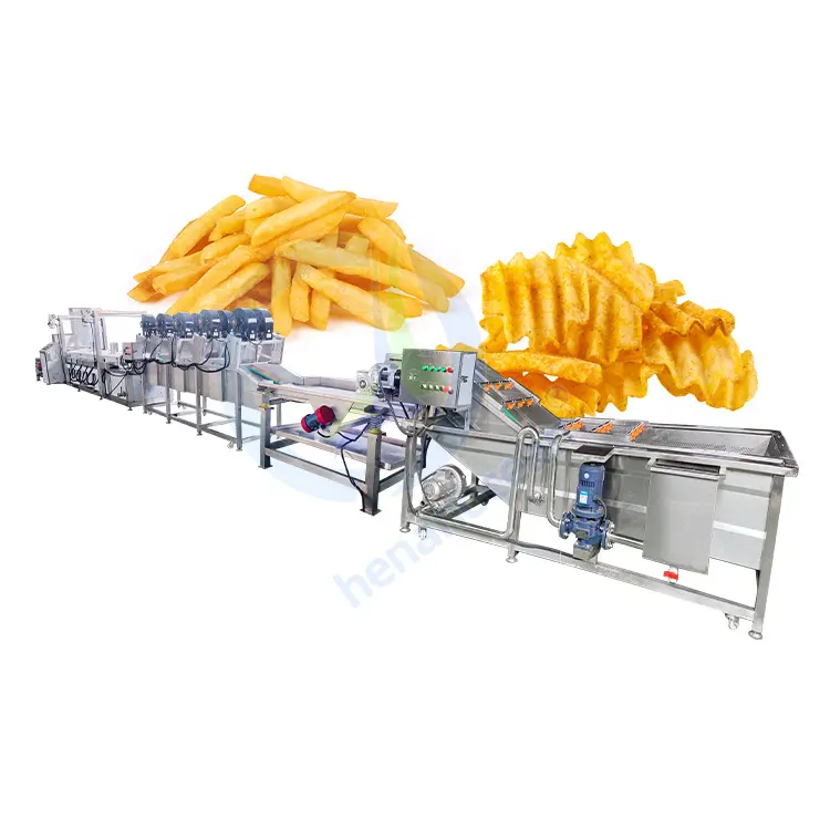 Macchina automatica piena di patatine fritte con patatine fritte e Pommes Frite