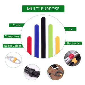 Custom Reusable Nylon Cable Ties <strong>With</strong> <strong>Elastic</strong> <strong>Hook</strong> and <strong>Loop</strong> Eco-Friendly Waterproof in Dot Pattern for Shoes - Product Image 5