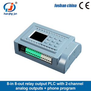 Huaqingjun 8DI 8DO Relay Output <strong>PLC</strong> 2 Analog Outputs 0-10V <strong>Programmed</strong> by Phone App WIFI <strong>PLC</strong> for Smart Home - Product Image 2