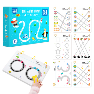 YSRの再利用可能なマジックトラッキングアクティビティは、幼児向けのドットツードットラインの就学前アクティビティを追跡します