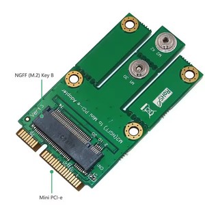 M.2กุญแจ NGFF B ไปยังการ์ดอะแดปเตอร์ MINI PCI-E สำหรับคีย์ NGFF B โมดูล3G/4G - Product Image 3