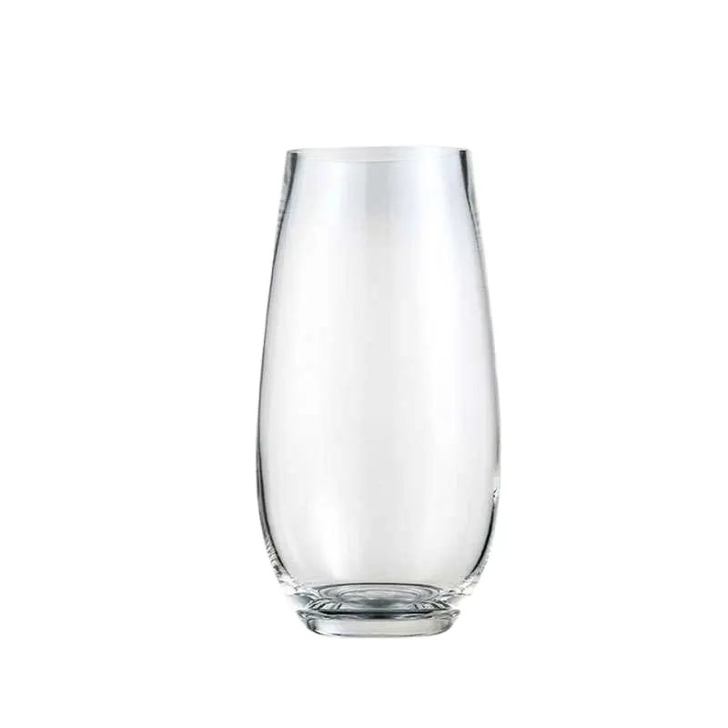 Минималистская прозрачная стеклянная ваза в форме чаши со врезом фэн-шуй, Цветочная композиция, гостиная, спальня и домашний мягкий