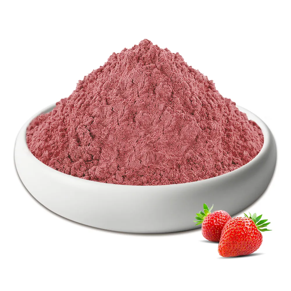 Herbspirit Organisch Gevriesdroogd Aardbeienpoeder Aardbeienfruit Extract Smaakpoeder