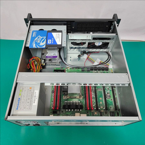 <span class=keywords><strong>4U</strong></span>産業用制御アルミフロントパネルコンピュータケースディープ450 ATXマザーボードワークステーションラックマウント産業用サーバ