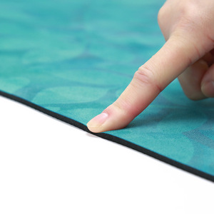 天然ゴムスエードヨガマット天然ゴムベース強化グリップ手と耐湿性 - Product Image 6