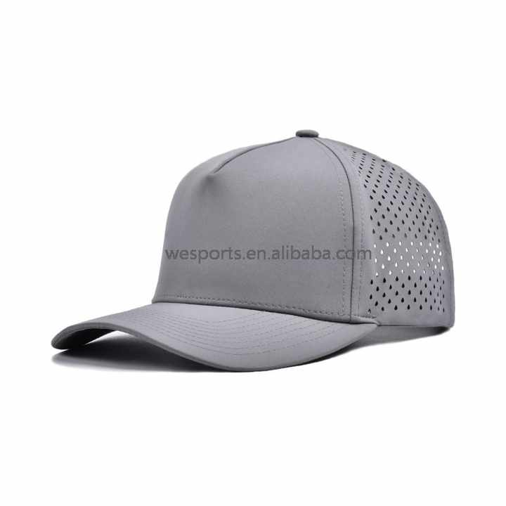 Groothandel Hoge Kwaliteit Volledig Gesloten Effen Kleur-Golf Hoeden Caps 5 Panel Outdoor Sport Hoed Laag Profiel Baseballpet Geborduurd