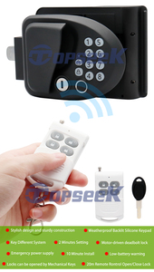 Anahtarsız akıllı RV giriş kapı kilidi kolu topuzu sürgü siyah dijital rv kapı kilidi ile kamp römorku kablosuz kontrol Metal Latc - Product Image 5