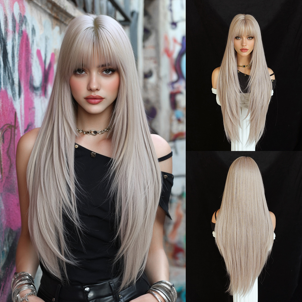 Rosa grisáceo niebla _85cm 33 pulgadas