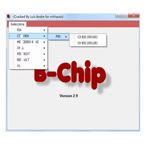 B-chip IMMO Pin kodu hesap makinesi v2.9 yazılımı dökümü dosyasından Pincode hesaplayın