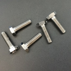 TC4 titanyum altıgen başlı cıvata 1/4 "-20 Unc ila 1/4"-28 Unf ANSI standardına düz kaplama - Product Image 2