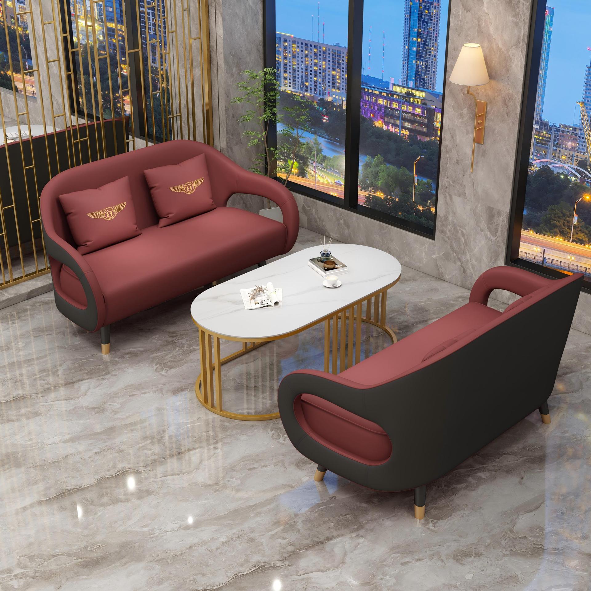 Coffee tables for two (burgundy and black)