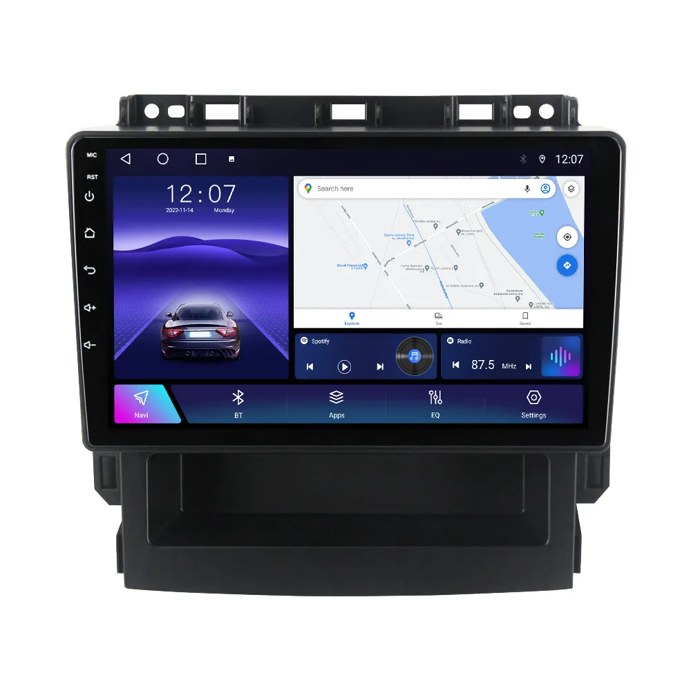 NaviFly TS10 TS18 stereo mobil, stereo mobil android 8 core 6 + 128GB untuk Subaru Forester 2017-2020 mendukung 360 kamera DVR TPMS