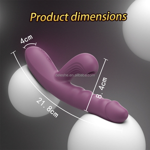 DELITE <strong>VIBES</strong> Dual Function Suck in Body g Spot Vibration Insert Inside While Suck Clitoris Orgasm Instant Pure Silicone Safe Use - Product Image 3